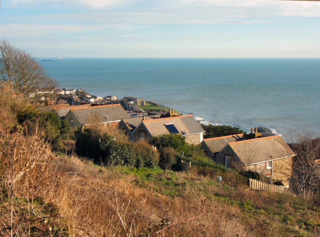 Lot: 23 - PAIR OF BUILDING PLOTS EACH WITH CONSENT FOR A DETACHED HOUSE WITH SEA VIEWS - View of English Channel from plots for sale in Ventnor
